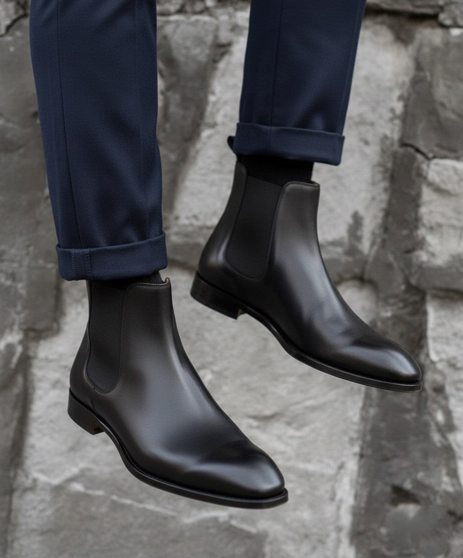 ارفع مستوى أناقتك: (Chelsea BOOTS 100% Original ) كلاسيكي بلمسة عصرية - الراحة والفخامة في آن واحد.